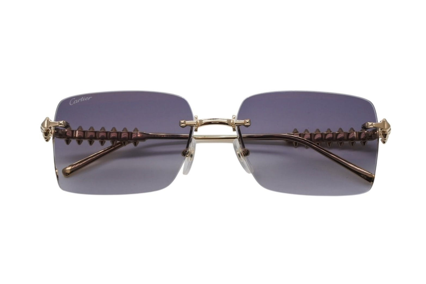 Cartier Crush Sunglasses Eyewear Gray Gold