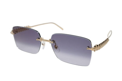 Cartier Crush Sunglasses Eyewear Gray Gold — view 5