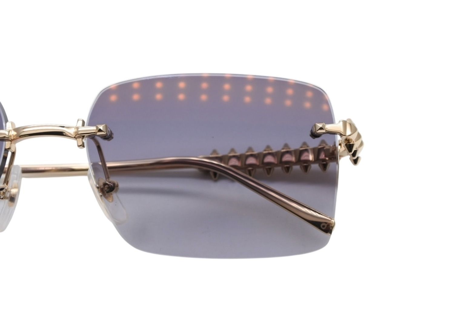 Cartier Crush Sunglasses Eyewear Gray Gold — view 4