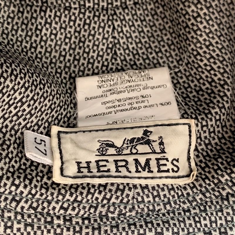 Hermes Bucket Hat Wool Black