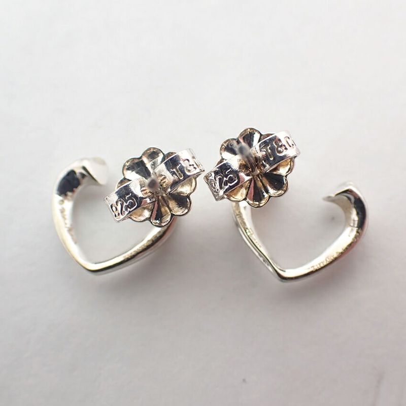 Tiffany & Co 925 Tenderness Heart Earrings J118-10
