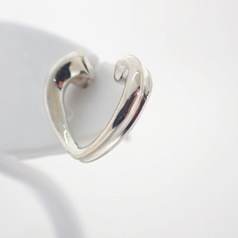 Tiffany & Co 925 Tenderness Heart Earrings J118-10