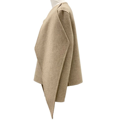 Hermes Outer Short Coat Cashmere Brown