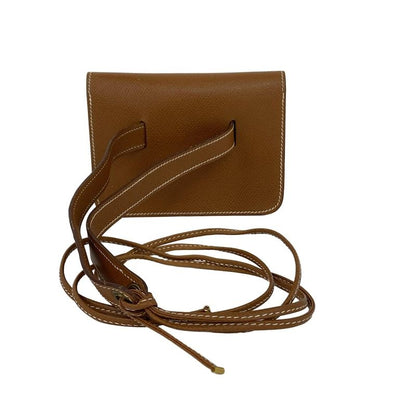 Hermes Waist Pouch Pochette Green Gold Hardware