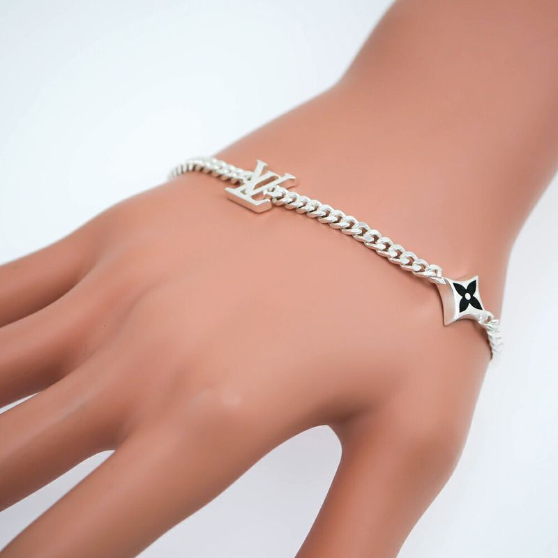 Louis Vuitton Bracelet LV Spike M1520a Sv925 Silver-