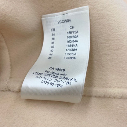 Louis Vuitton Dress Beige Gold Giant Monogram Sleeveless Front Zip