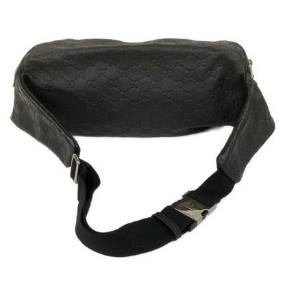 Gucci Waist Pouch Guccissima Line Sherry (Web) 246409 Black Leather