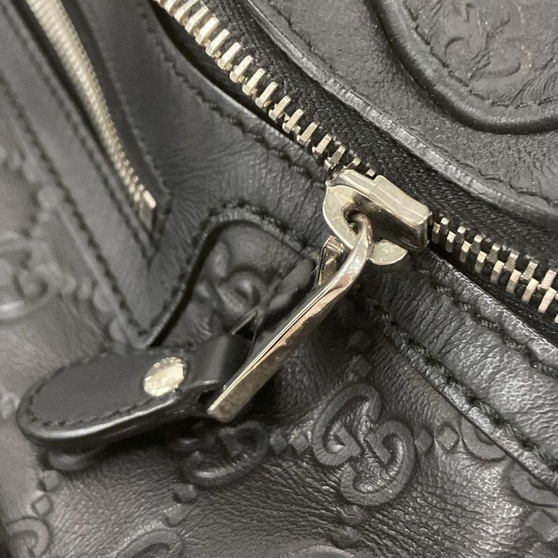 Gucci Waist Pouch Guccissima Line Sherry (Web) 246409 Black Leather