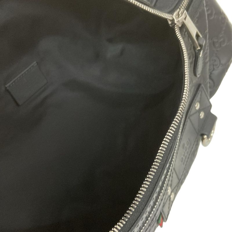 Gucci Waist Pouch Guccissima Line Sherry (Web) 246409 Black Leather