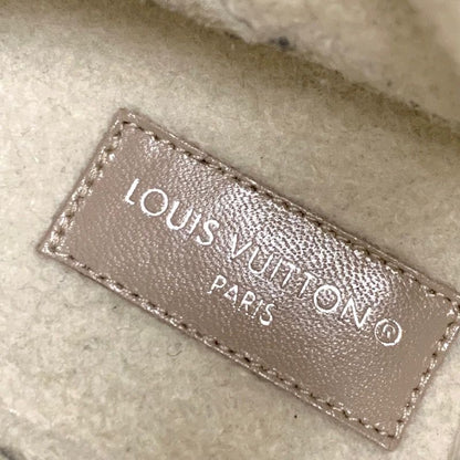 Louis Vuitton Snowdrop Line Monogram Boots Short Boots Shoes Suede Beige Mouton