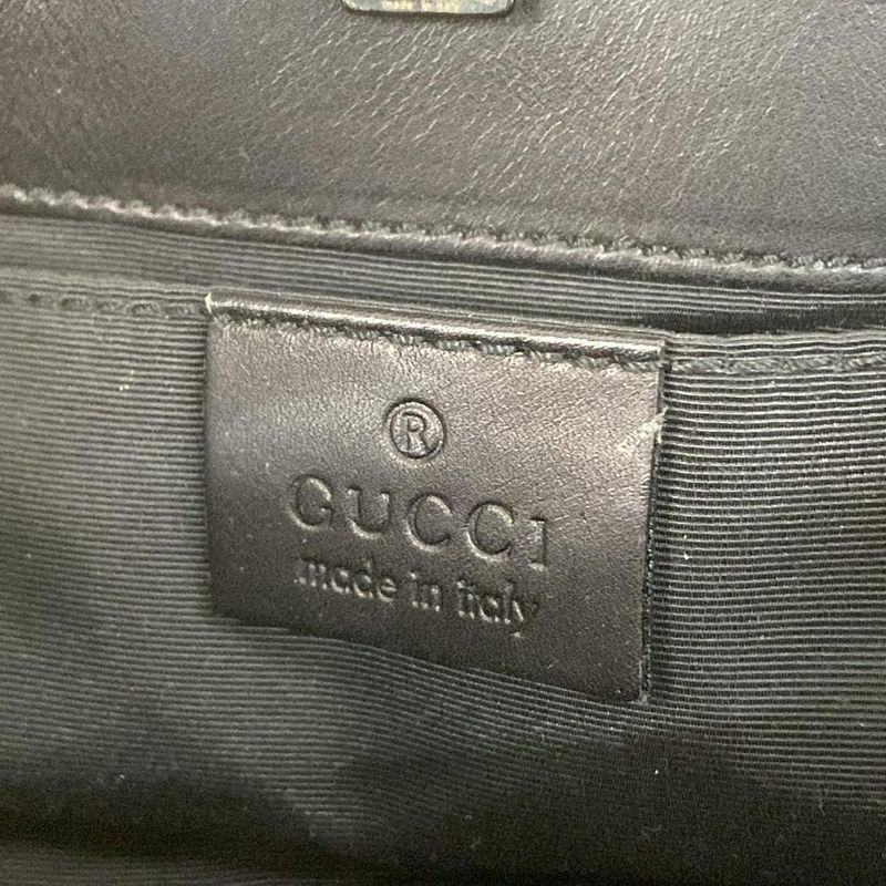 Gucci Tote Bag GG Pattern 36172 Black Mini Bag Leather