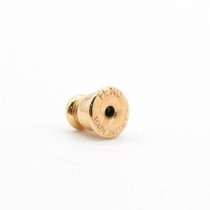 Fendi F's Earrings Gold White Rhinestone Pearl
