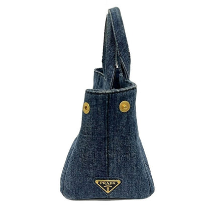 Prada Tote Bag Canapa Blue