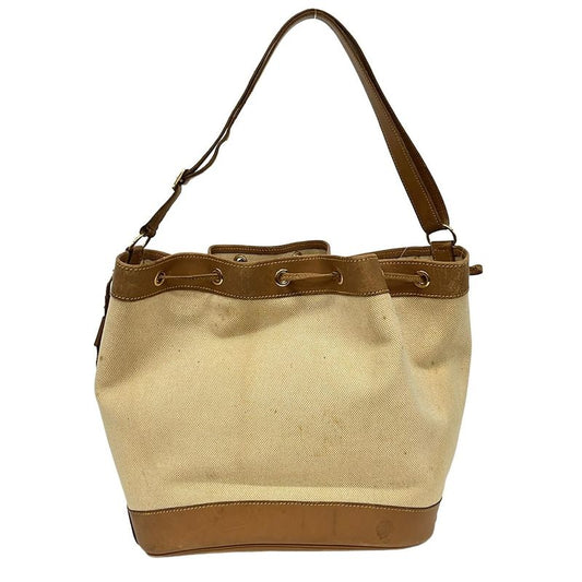 Hermes Shoulder Bag Market GM Ivory X Brown Draw String Shape