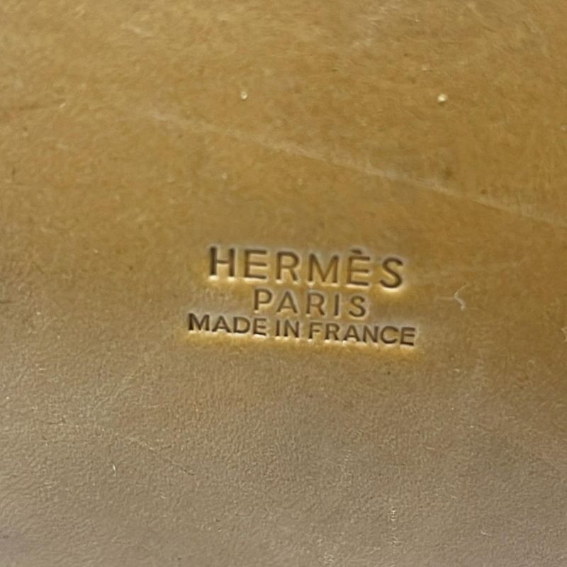 Hermes Shoulder Bag Market GM Ivory X Brown Draw String Shape