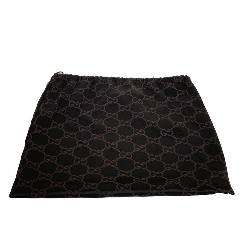 Gucci Shoulder Bag GG Pattern 0050813 Beige X Dark Brown Leather