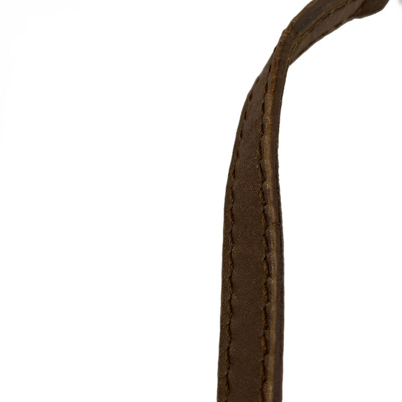 Gucci Shoulder Bag GG Pattern 0050813 Beige X Dark Brown Leather