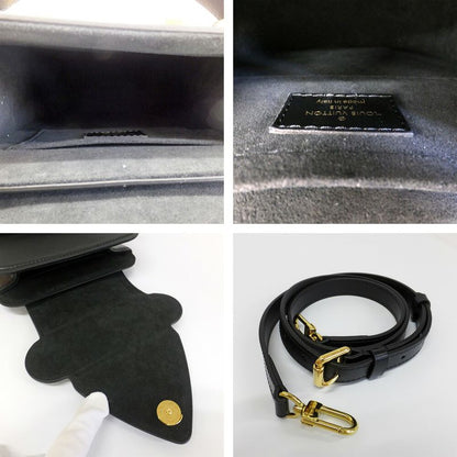 Louis Vuitton S Lock Bag Black M82214 Women's LV Logo Shoulder Bag