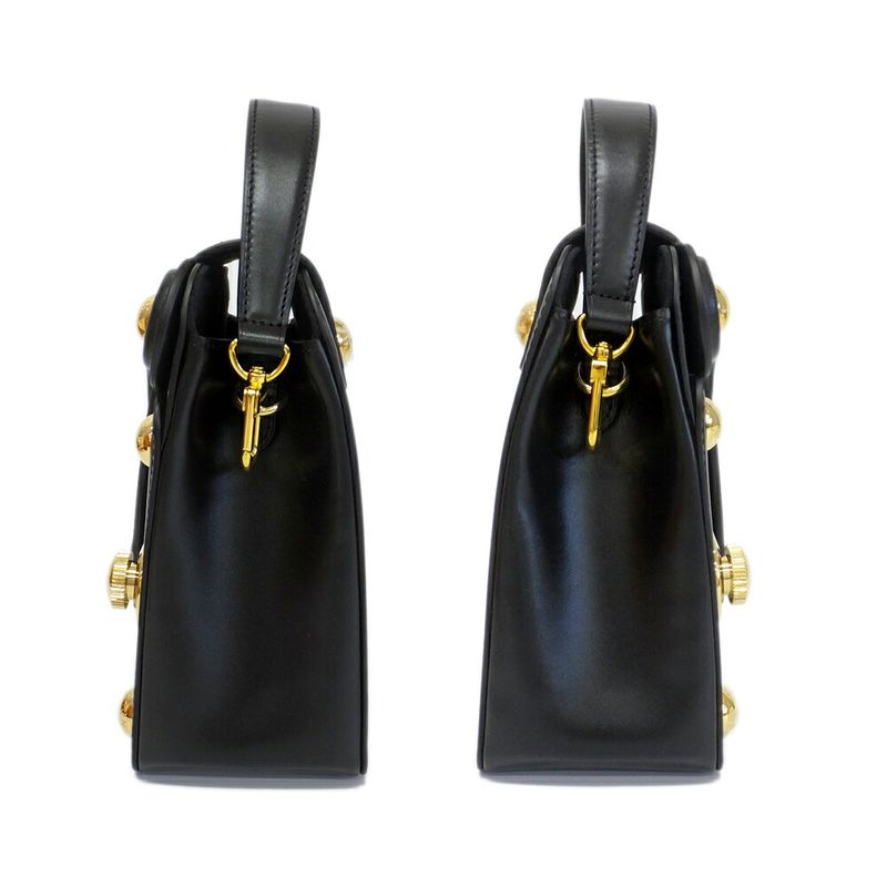 Louis Vuitton S Lock Bag Black M82214 Women's LV Logo Shoulder Bag