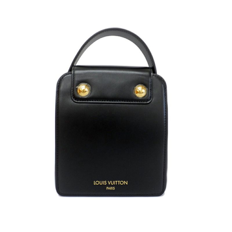 Louis Vuitton S Lock Bag Black M82214 Women's LV Logo Shoulder Bag