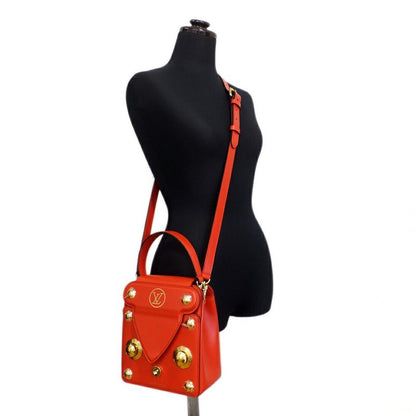 Louis Vuitton S Lock Bag Red M82215 LV Logo Shoulder Bag Ladies Women