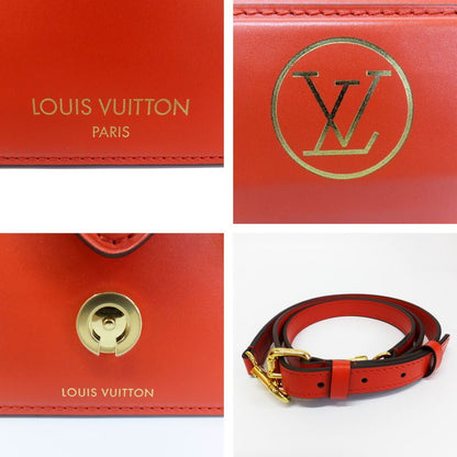 Louis Vuitton S Lock Bag Red M82215 LV Logo Shoulder Bag Ladies Women