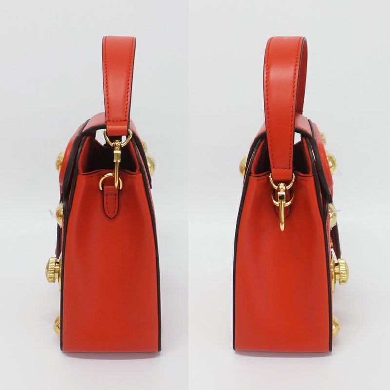 Louis Vuitton S Lock Bag Red M82215 LV Logo Shoulder Bag Ladies Women