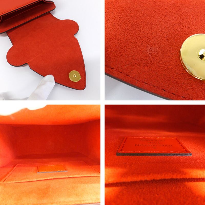 Louis Vuitton S Lock Bag Red M82215 LV Logo Shoulder Bag Ladies Women
