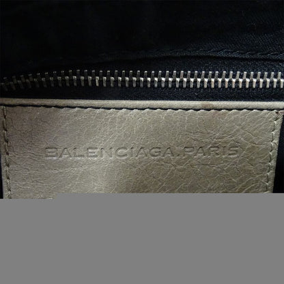 Balenciaga Bag Shoulder Leather Beige Grey Going Out