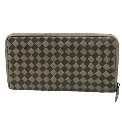 Bottega Veneta Intrecciato Round Zipper Long Wallet Men's