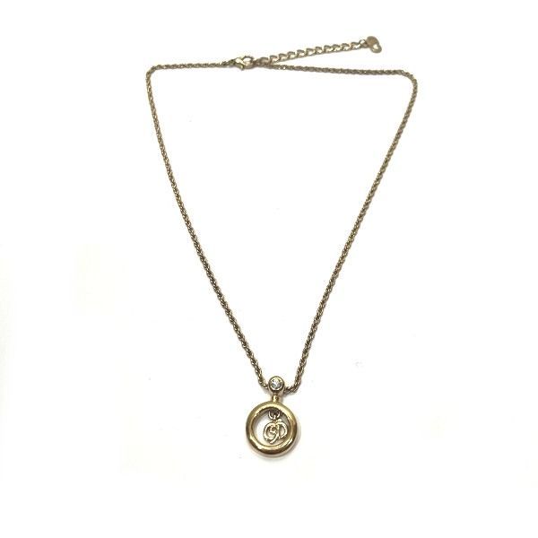 Dior CD Logo Stone Necklace Brand Accessories Necklace Women's