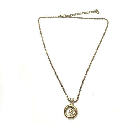 Dior CD Logo Stone Necklace Brand Accessories Necklace Women's