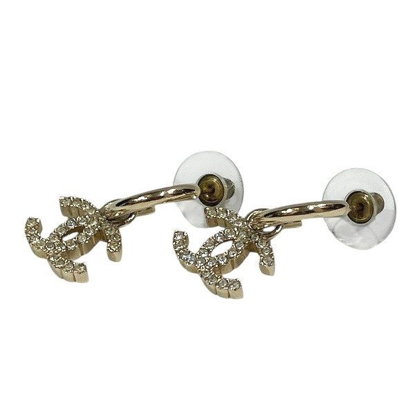 Chanel Cocomark Rhinestone F24a Brand Accessories Earrings Ladies
