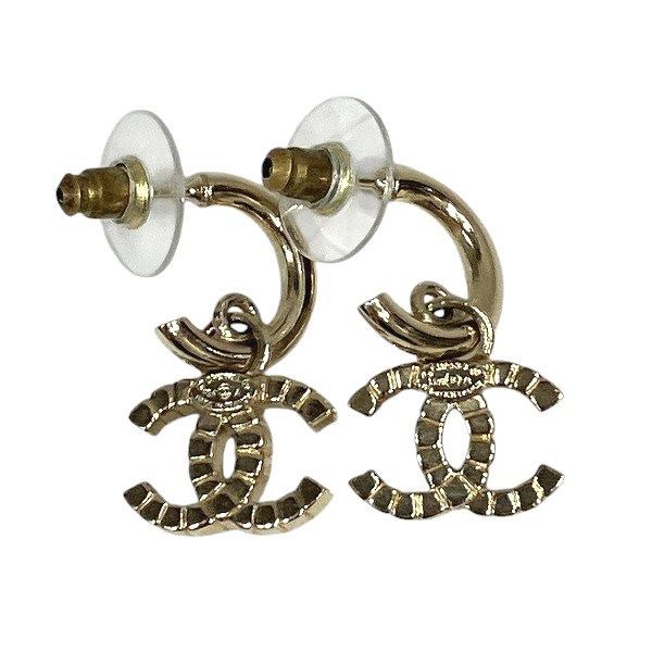 Chanel Cocomark Rhinestone F24a Brand Accessories Earrings Ladies