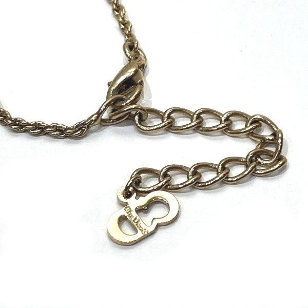Dior CD Logo Stone Necklace Brand Accessories Necklace Women's