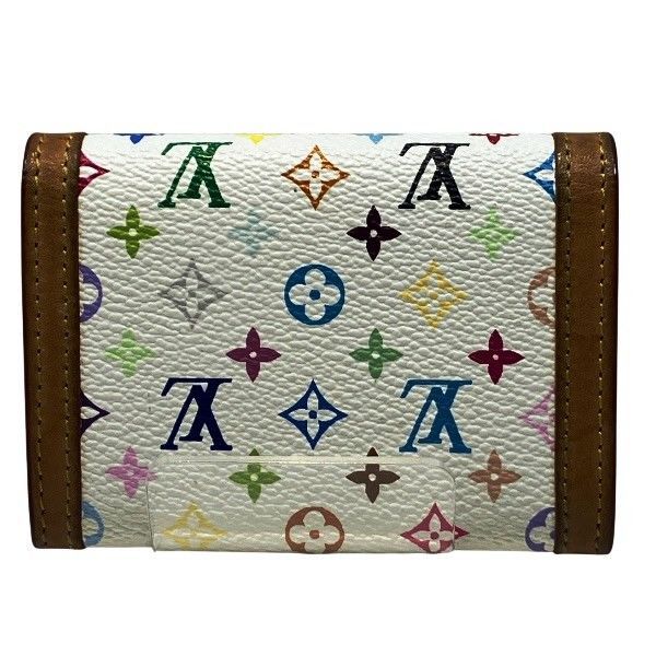 Louis Vuitton Monogram Multicolor Portomone Plat M92657 Coin Case Women's