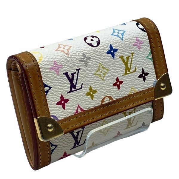 Louis Vuitton Monogram Multicolor Portomone Plat M92657 Coin Case Women's