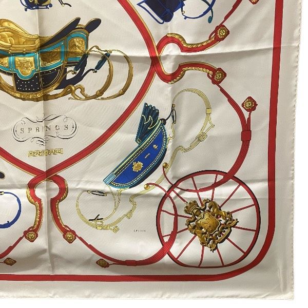 Hermes Carre 90 Springs Silk Brand Accessories Scarf Women's