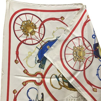 Hermes Carre 90 Springs Silk Brand Accessories Scarf Women's