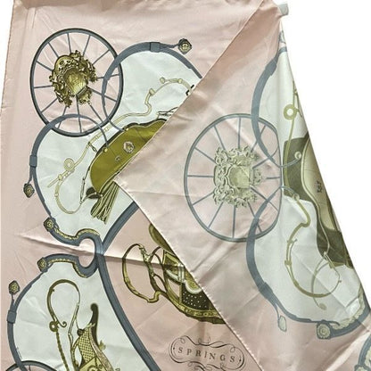 Hermes Carre 90 Springs Silk Brand Accessories Scarf Women's
