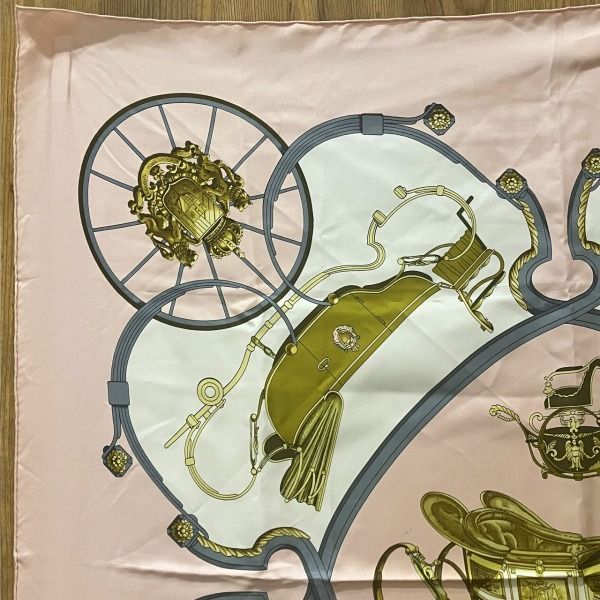 Hermes Carre 90 Springs Silk Brand Accessories Scarf Women's