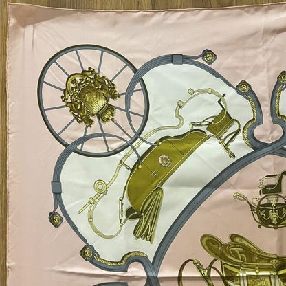 Hermes Carre 90 Springs Silk Brand Accessories Scarf Women's