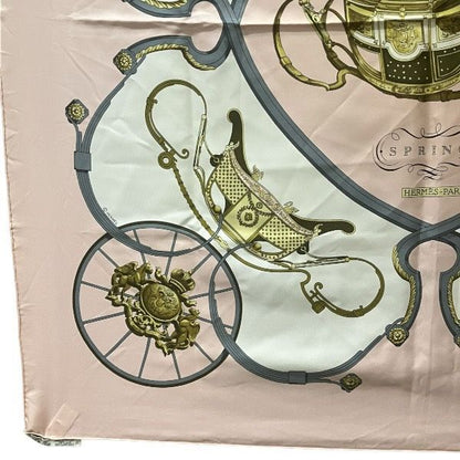 Hermes Carre 90 Springs Silk Brand Accessories Scarf Women's