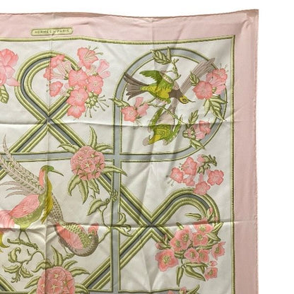 Hermes Caraibes Caribbean Bird Silk Brand Accessories Scarf Women's