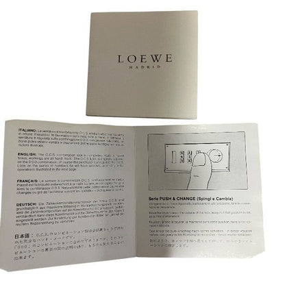 Loewe Black Leather Bag Business Bag Men's