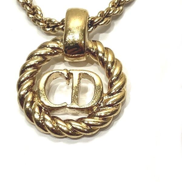 Dior CD Logo Round Necklace Brand Accessories Necklace Women's