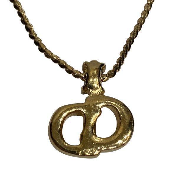 Dior CD Logo Gold Brand Accessories Necklace Women's