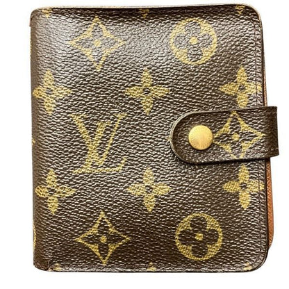 Louis Vuitton Monogram Compact Zip M61667 Bifold Wallet Unisex