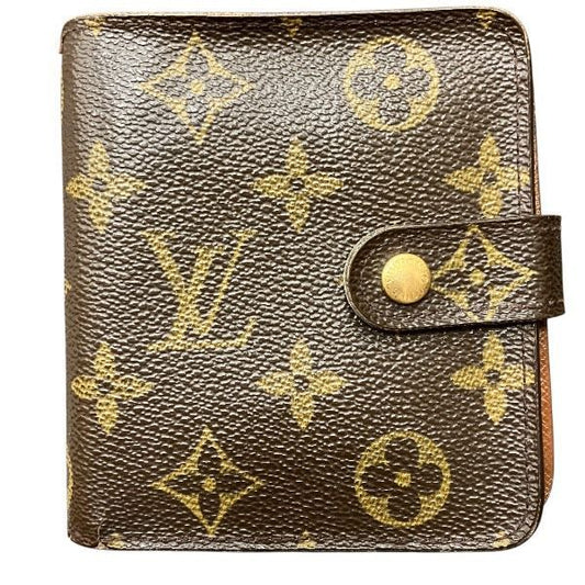 Louis Vuitton Monogram Compact Zip M61667 Bifold Wallet Unisex