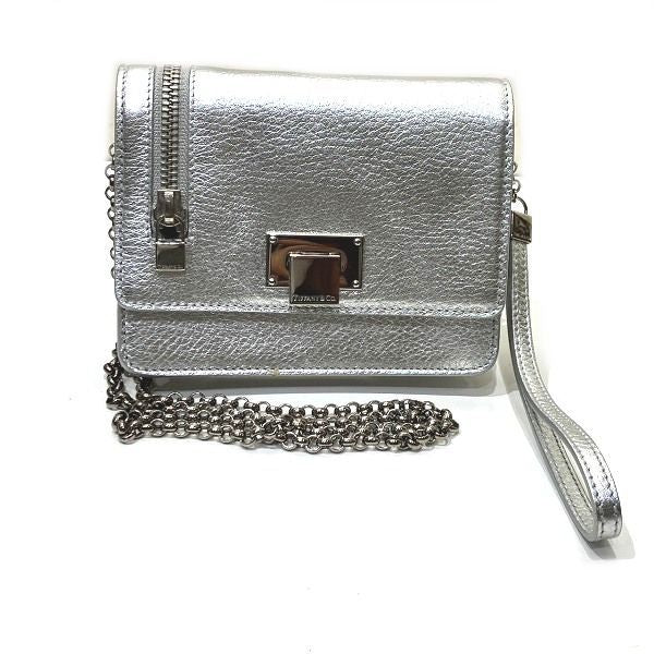 Tiffany & Co Chain Shoulder Wallet Bifold Wallet Women's